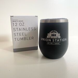 CECE Black Stainless Steel Tumbler with Union Station Design